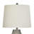 Ceramic Table Lamp - Kochi Bronze - White Shade