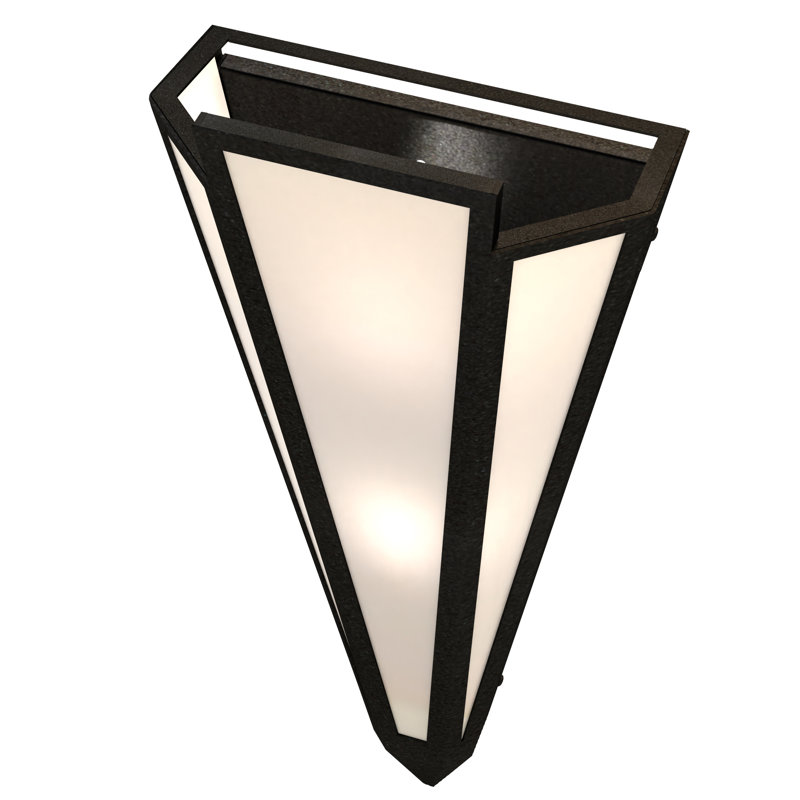 Brum 2 - Light Flush Mounted Sconce, Textured Black, Provostone