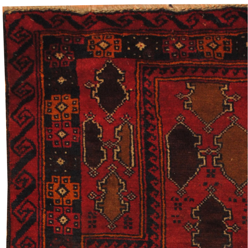 Tapis bleu marine / rouge Hartstein