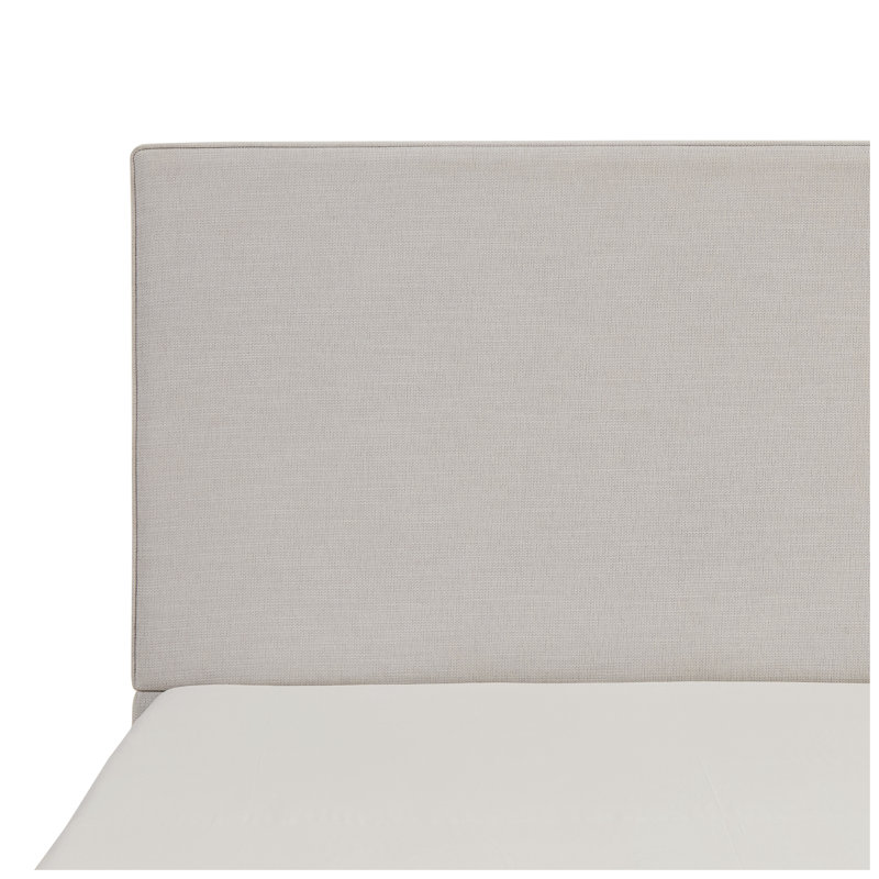 Grande base de lit tapissier avec tête de lit 52 po Lucas