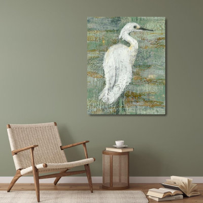 Art sur toile tendue par Rosecliff Heights Goldberger, Jennifer, Textured Heron II