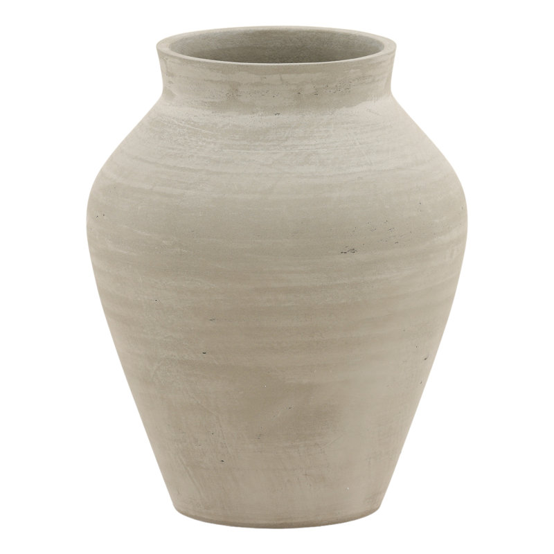 Vase Faustus, Gris naturel, H 15,94 po x l 12,79 po x P 12,79 po