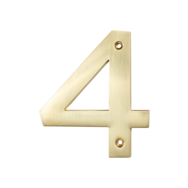 Zinc House Number 5 ", Laiton satiné, 4