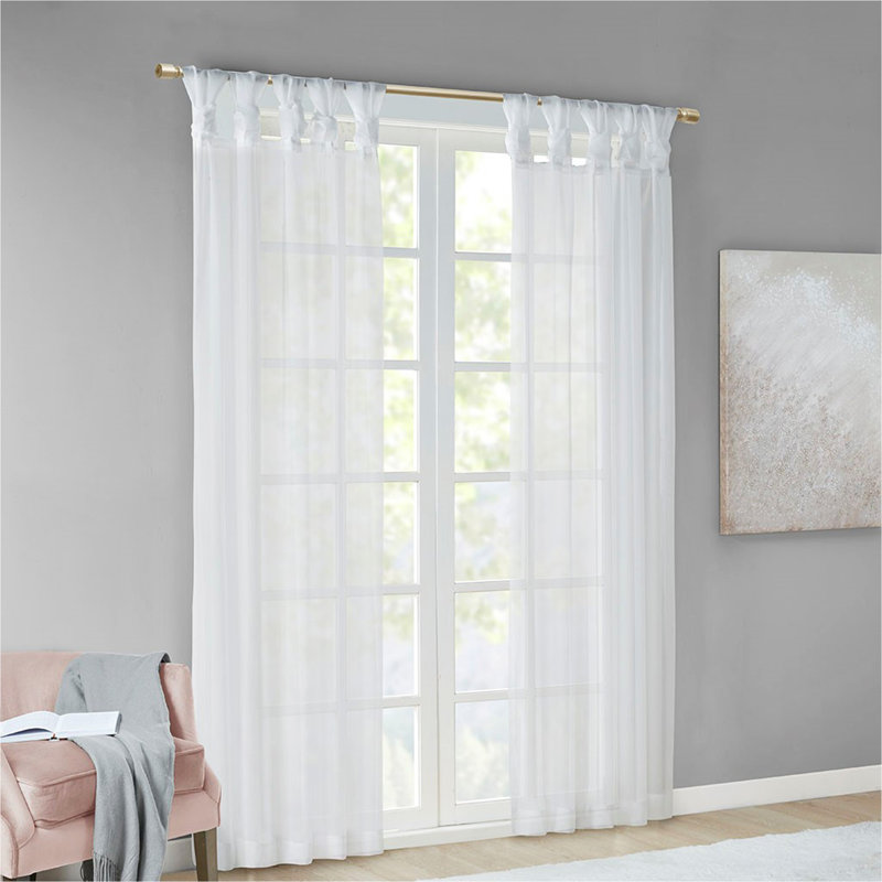 Paire de fenêtres transparentes Twist Tab, L 84 po x L 0,13 po