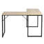 Mckeehan L-Shaped Metal Base Writing Desk