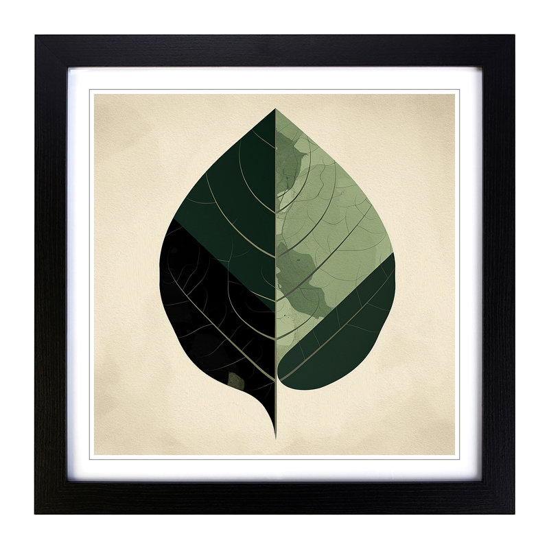 Single Picture Frame Print on Wood, Black Framed