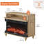 Meuble télé avec foyer électrique de 36 po pour téléviseur de 43 po, meuble de rangement en bois avec console pour salon