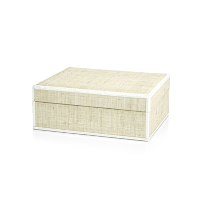 Hadaway Fiber Raffia Decorative Box