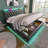 Full Size Upholstered Bed with 360° LED Lights, Hydraulic Storage, USB Type-C Charging, PU Leather Frame, Black-1330929248-1330929249