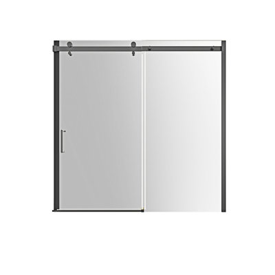 Semi-Frameless Sliding Bathtub Door