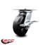 Caoutchouc sur roulettes en acier