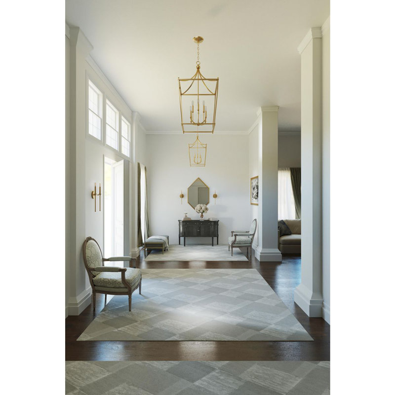 Luminaire pour vestibule à huit lumières New, Bronze brossé