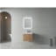 Armoire de salle de bain avec lavabo, porte à fermeture en douceur, installation flottante, 24 pouces convenant aux petites salles de bain, bois