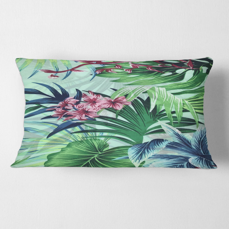 Housse de coussin rectangulaire et insert Tropical Flowers VII
