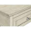 Table d'appoint transitionnelle avec 2 et rangement en placage blanc pour l'organisation antique de la chambre à coucher