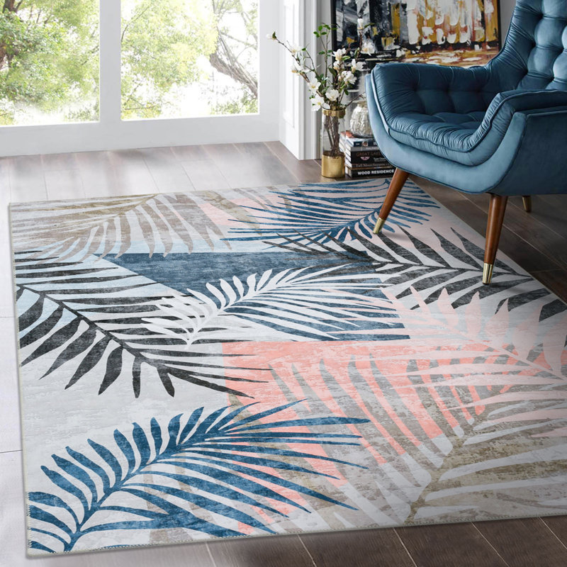 Tapis lavables et pliables Jasmine, Rectangle 3 pi 6 po x 5 pi 6 po