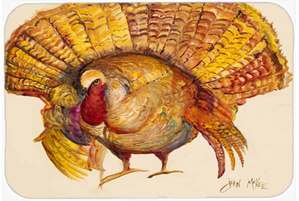Caroline's Treasures Turkey Glass Cutting Board