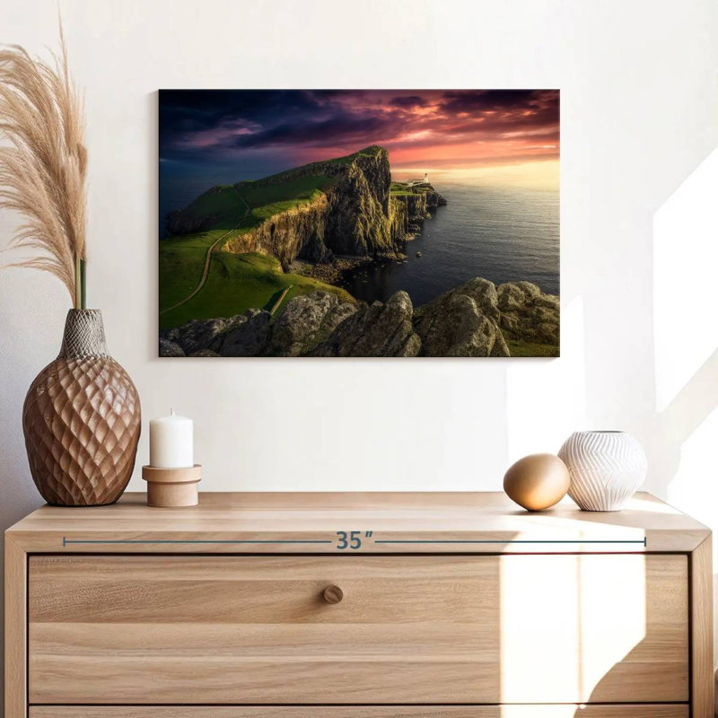 Gillard Neist Point Lighthouse Vista, 16'' H x 24'' W