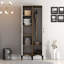Armoire de style rustique Ayreanna, 31,5 po x 79,2 po x 18,7 po | 100% panneau de particules enduit de mélamine, épaisseur: 0,7 pouce | Solution de rangement élégante pour la chambre à coucher et les espaces de vie, élégance géométrique et durabi-202738385