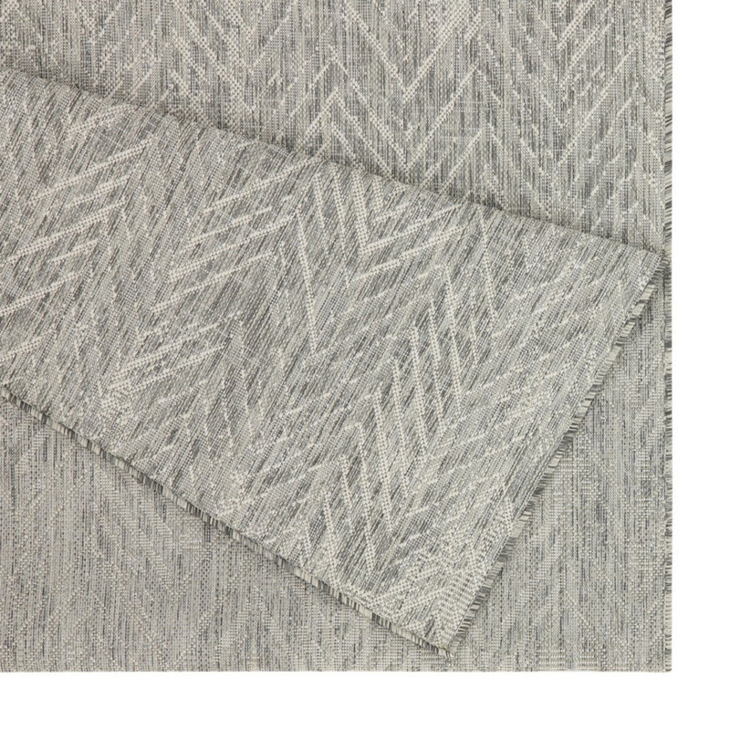 Tapis intérieur / extérieur argent Sunshine, Rectangle 7 pi 10 po x 10 pi 3 po