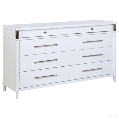 Robinson White 8-drawer Dresser