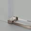 Porte de douche coulissante pour salle de bain, l 56 à 60 po x H 76 po, verre trempé épais de 5/16 po et 8 mm d'épaisseur, nickel brossé, imperméable, mécanisme silencieux pour salle de bain silencieuse