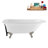 62" Streamline Clawfoot Tub,Tray,Drain, Clawfeet-101628981-102218230