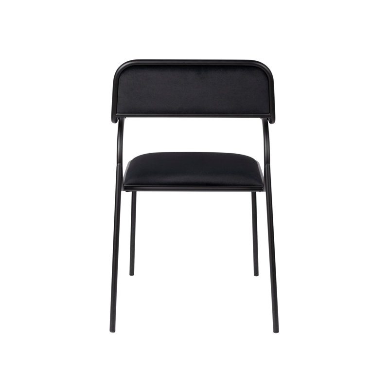 Alba Upholstered Arm Chair, Black