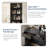 Vanity Desk with Mirror and Lights, Makeup Vanity with 3 Color Light Options and 4 Open Shelves, Vanity Table with 2 Storage Drawers-1214577020
