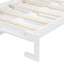 Lit escamotable simple de taille simple pliable sur le côté avec motif imprimé tendance, éclairage à DEL sous le lit et prise USB intégrée - Design peu encombrant - blanc-1326326839
