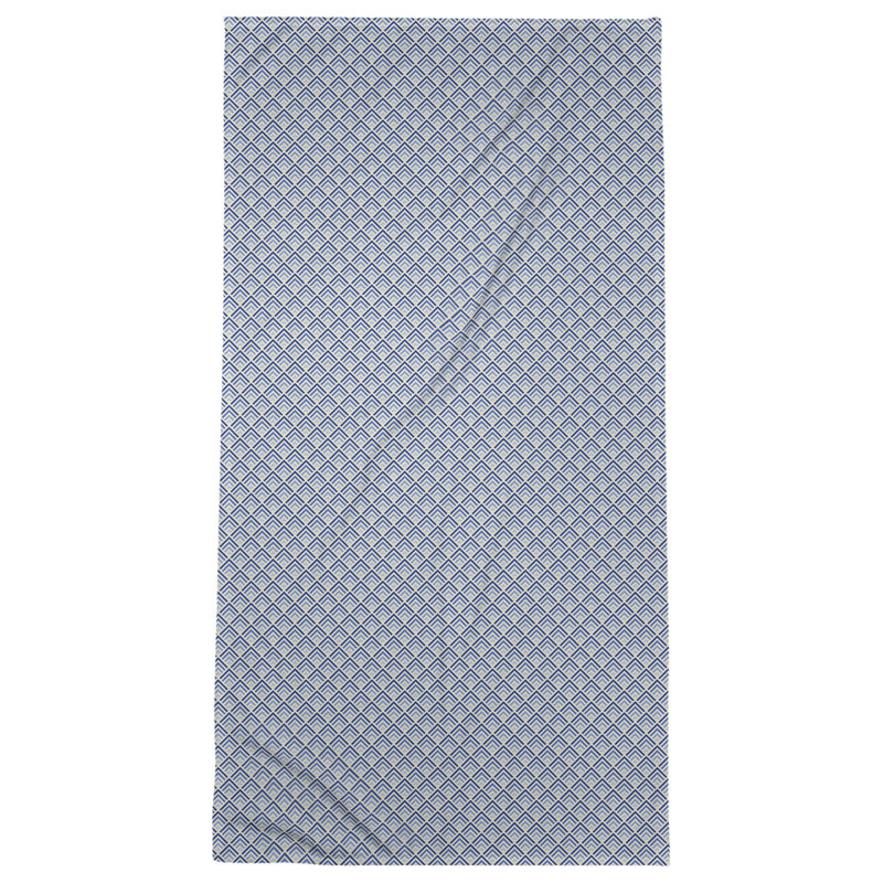 Serviette de bain géométrique katelyn elizabeth, Jaune / Bleu