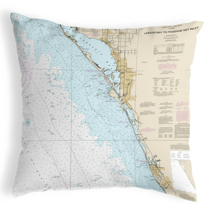  Coussin lombaire intérieur / extérieur Venice Bay - Passage Key Inlet, Venice