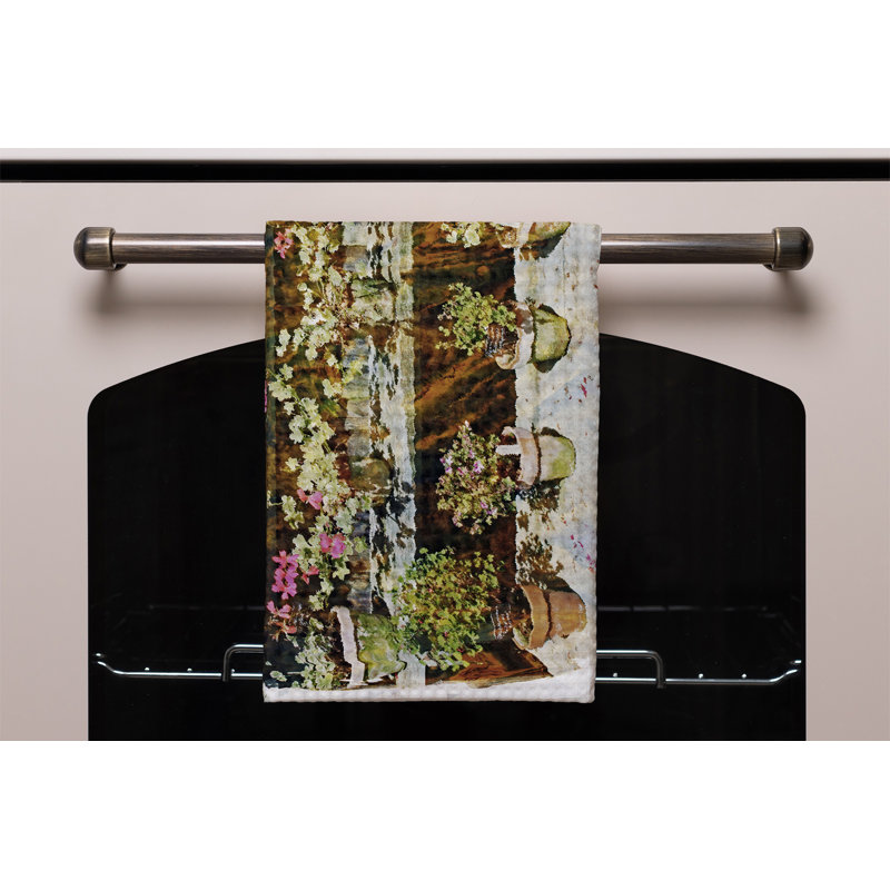 Cotton Floral Tea Towel Kitchen Towel
