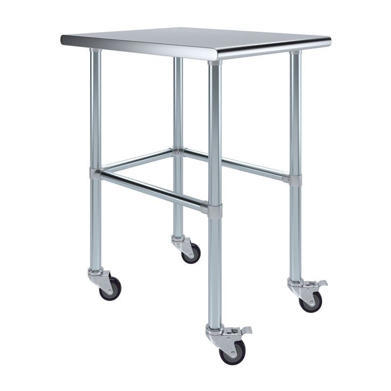 Table de travail en acier inoxydable, H 38 po x L 24 po x l 30 po