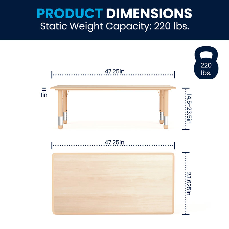 Table d'activité pour enfants Goddard, Naturel
