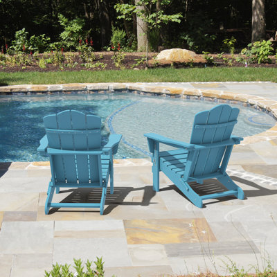 Wolak Foldable Outdoor Adirondack Chair