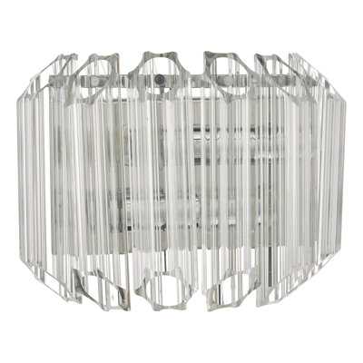 Chrome Flush Mounted Sconce