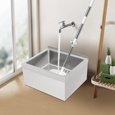 Lavabo commercial en acier inoxydable