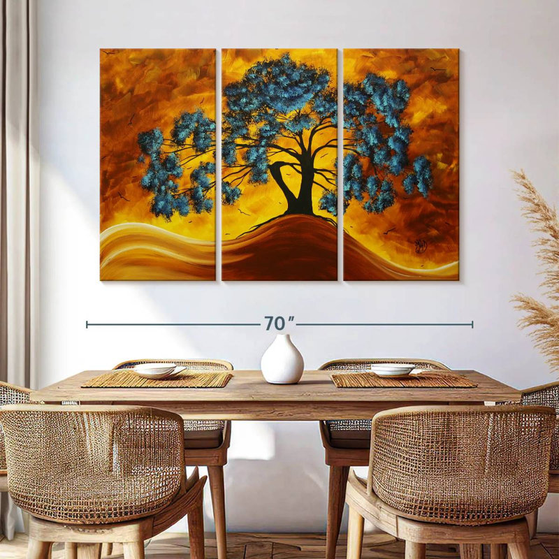 Paysage de rêve en couleur, H 42 po x l 65 po