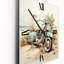 Moped On The Beach - Horloge murale moderne plage-1860569023