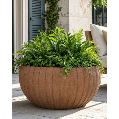 40 in. Cirque Bowl - Natural Clay