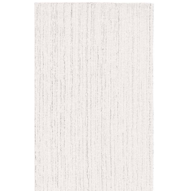 Ebony Hand Tufted Performance Abstract Rug, Square 6'