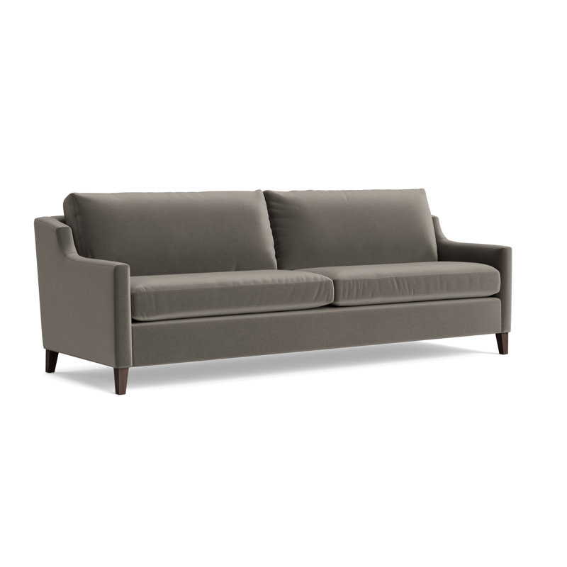Gigi No Skirt 95 Sofa, Java, Performance Velvet - Graphite