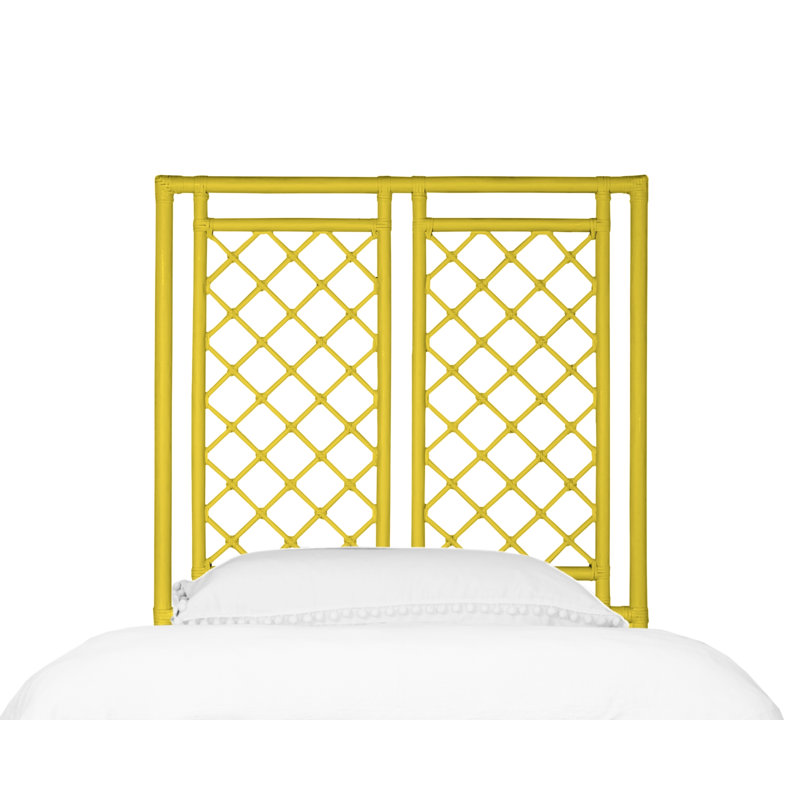 X And Diamond Open-Frame Headboard, Twin, Sunflower Yellow