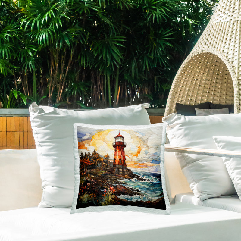 Abstract Outdoor Throw Pillow