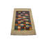 Tapis tribal crème crème Indo-Gabbeh 2 pi 6 po x 3 pi 8 po