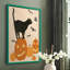 «Pumpkin Patch Cats I», reproduction encadrée - bois massif-1128081255-1128081252