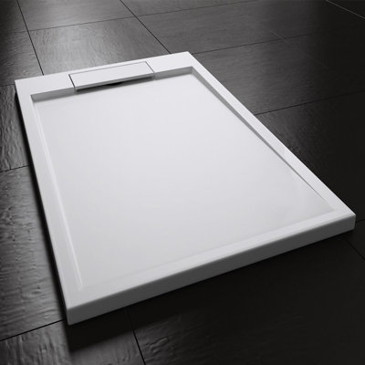  Stone Resin Shower Tray - Concealed Waste Design - 1200 x 900mm