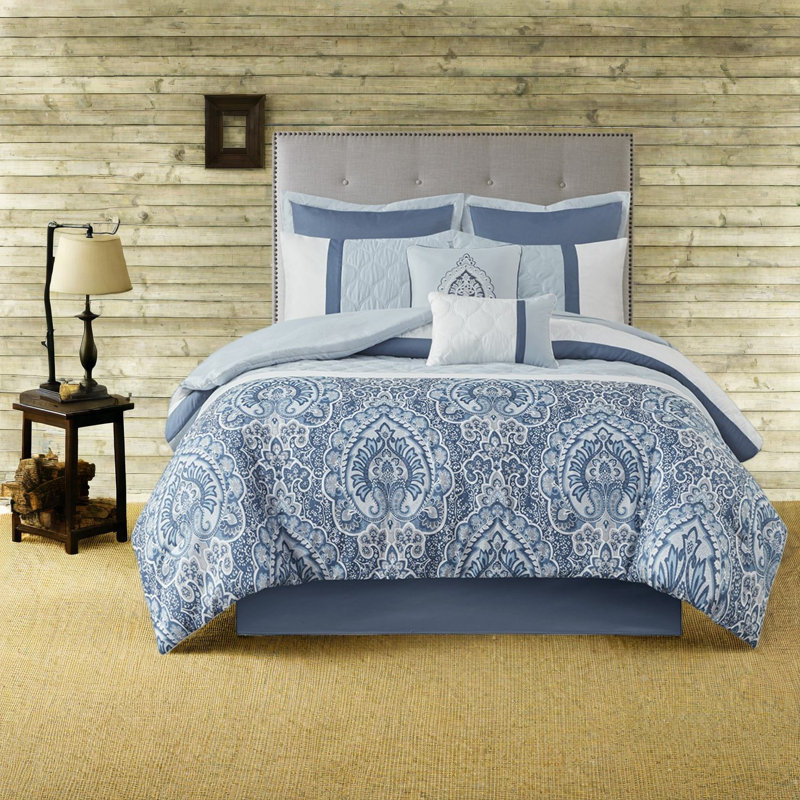 Piece Bedding Sets Queen Polyester Damask Quilted For Modern Home