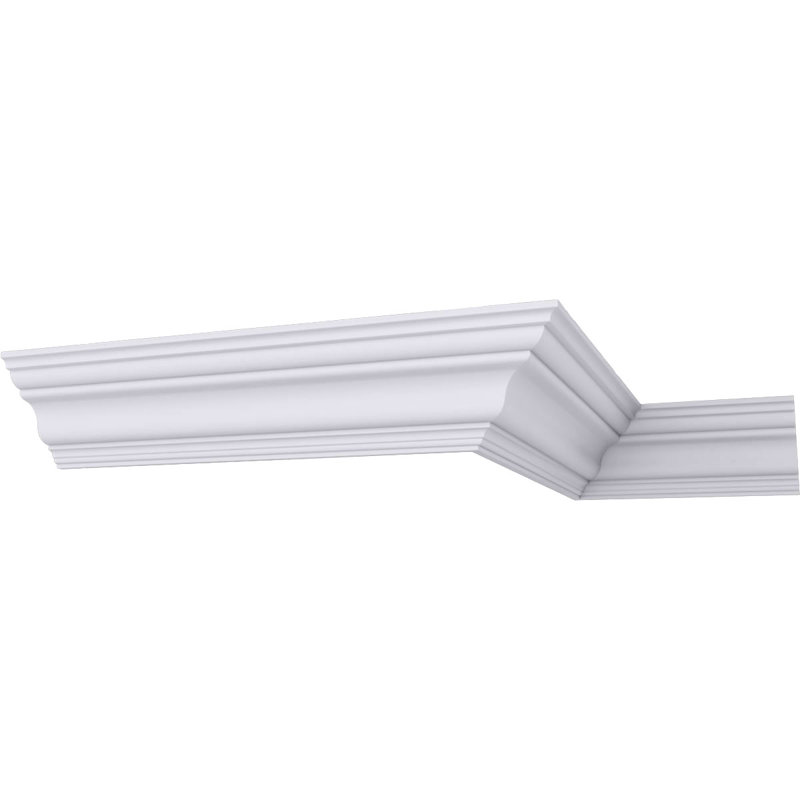 Moulure couronnée traditionnelle H 4 3/4 po x P 4 3/4 po x F 6 3/4 po x L 94 1/2 po
